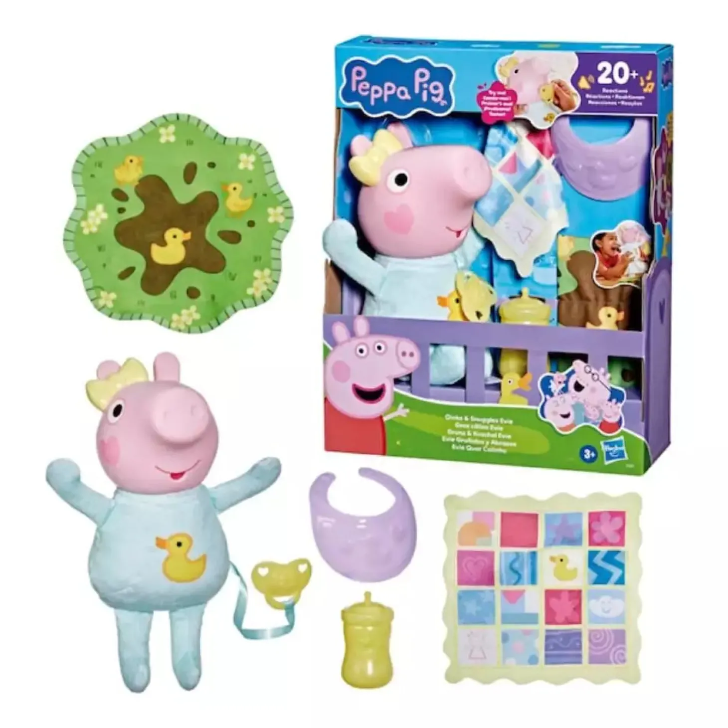 Peppa Pig Evie – Muñeca Interactiva Gruñidos y Abrazos