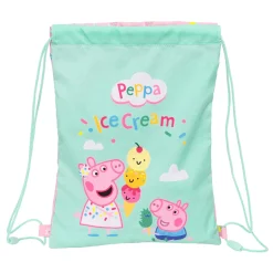 Peppa Pig Mochila Saco Ice Cream con Cuerdas