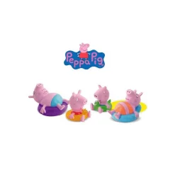 Peppa Pig Pack 4 Figuritas | Juguetes para el baño