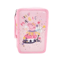 Peppa Pig Plumier 3 Pisos con Material Escolar