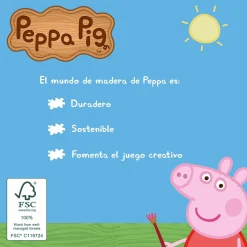 Peppa Pig Tren de Madera Con Figura Abuelo Pig