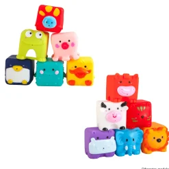 Petit Planet Set de Cubos Baño Apilables | Juguetes para el baño