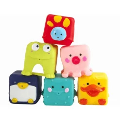 Petit Planet Set de Cubos Baño Apilables | Juguetes para el baño