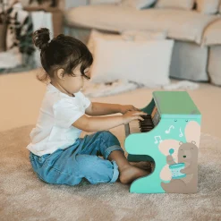 Piano Animales de 18 teclas con partituras de colores (Eurekakids)