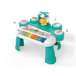 Piano Concierto Animales Infant Planet 3 en 1 con luces, sonidos y tambor interactivo (3+)