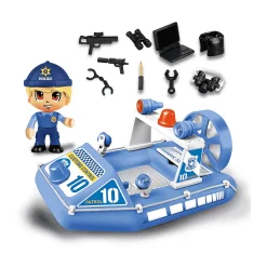 PinyPon Action Lancha de Policía con 1 Figura