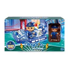 PinyPon Action Lancha de Policía con 1 Figura