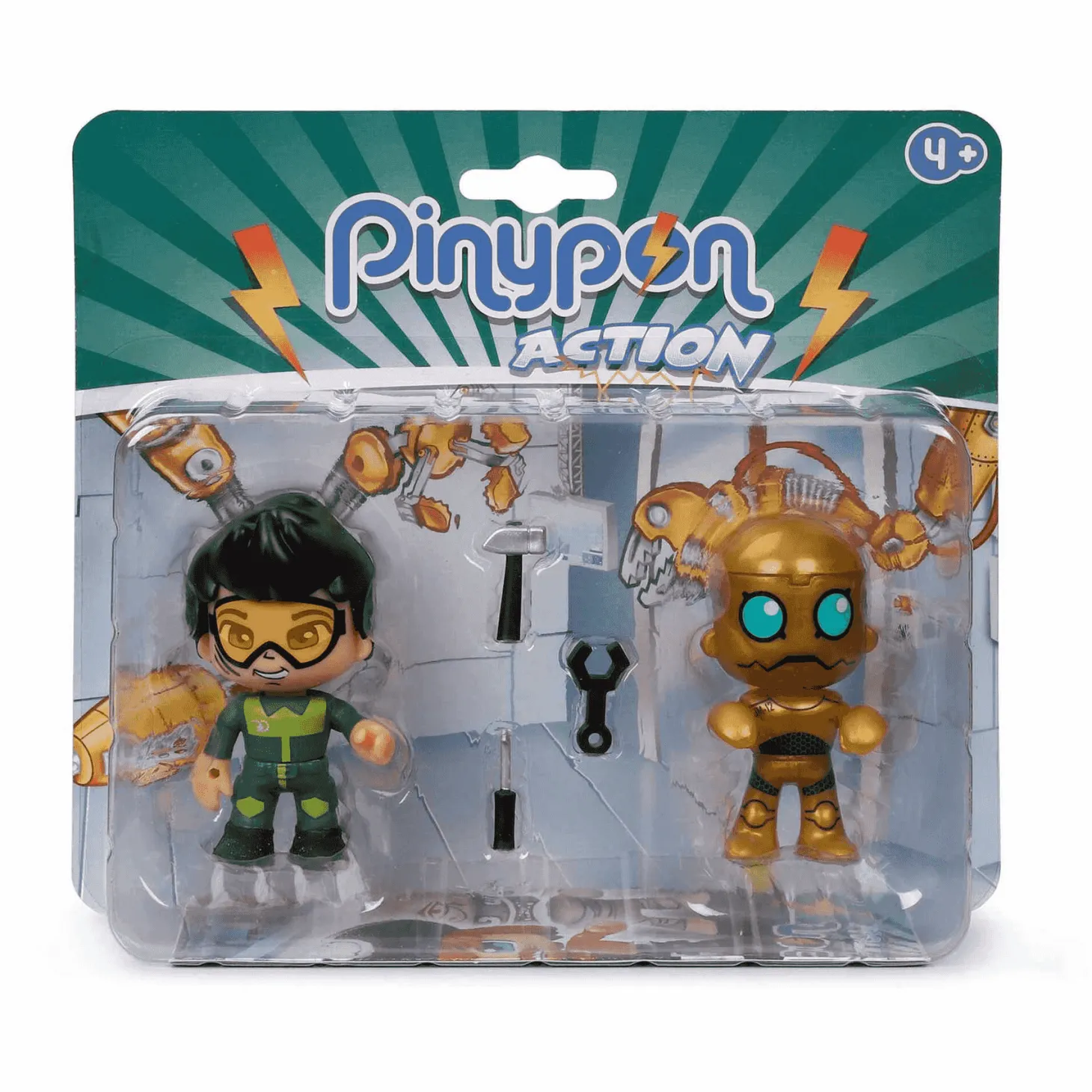 Pinypon Action Set de 2 Figuras Robot y Mecánico