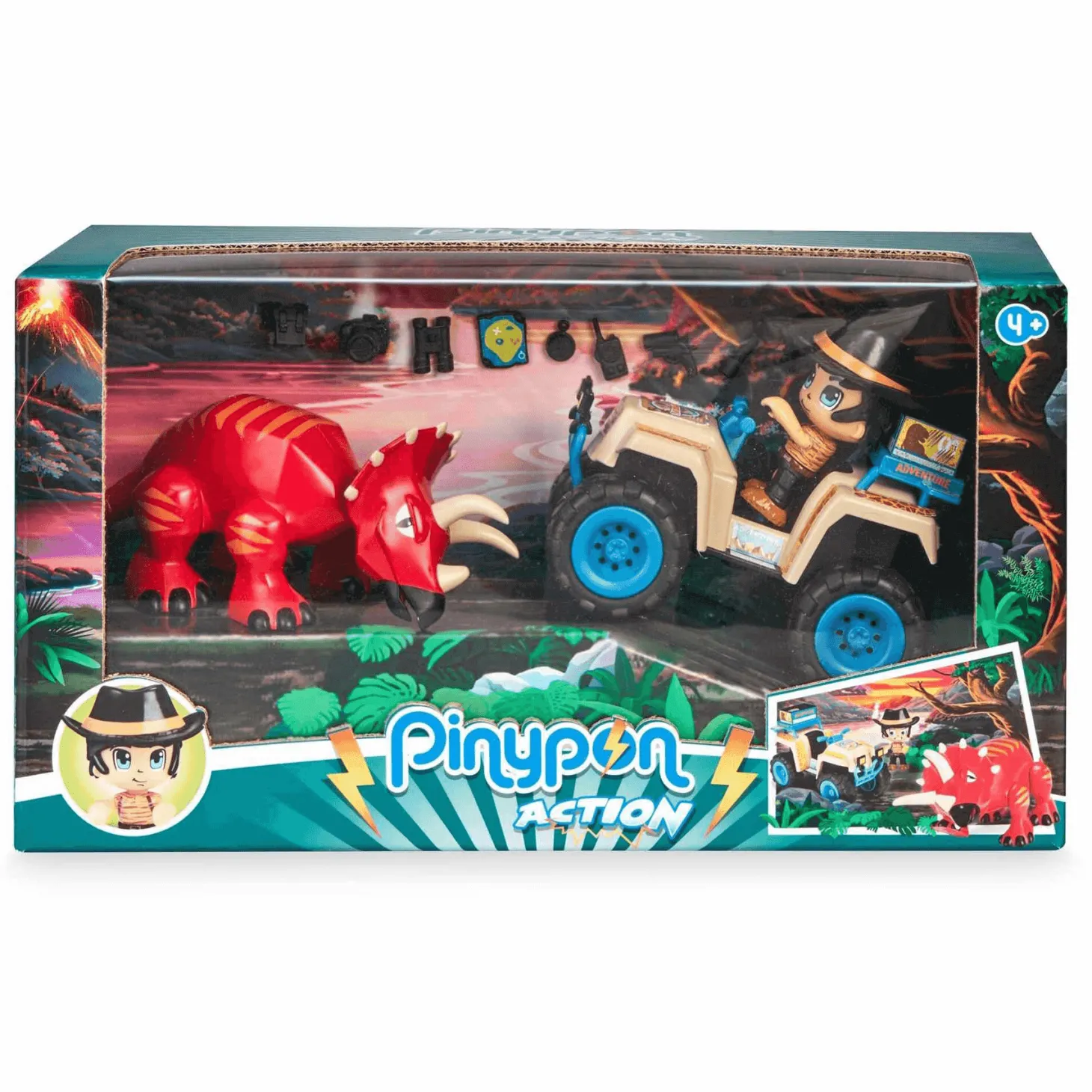 Pinypon Action Wild Quad con Dinosaurio