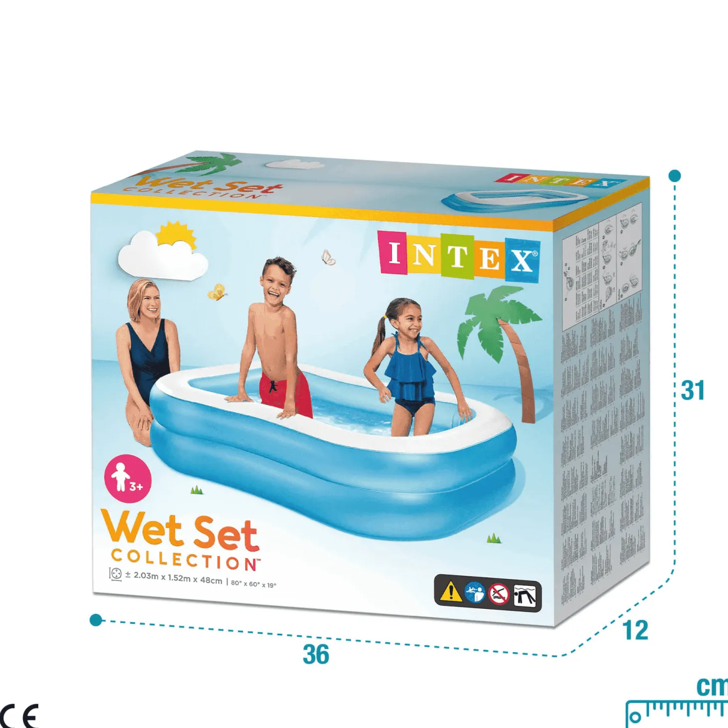Piscina Hinchable Familiar Intex 203x152x48 cm – 540L
