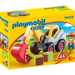 Playmobil 1.2.3 Pala Excavadora 70125