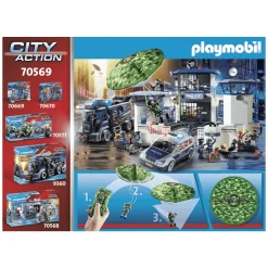 Playmobil Action Heroes Helicóptero de policía: persecución en paracaídas