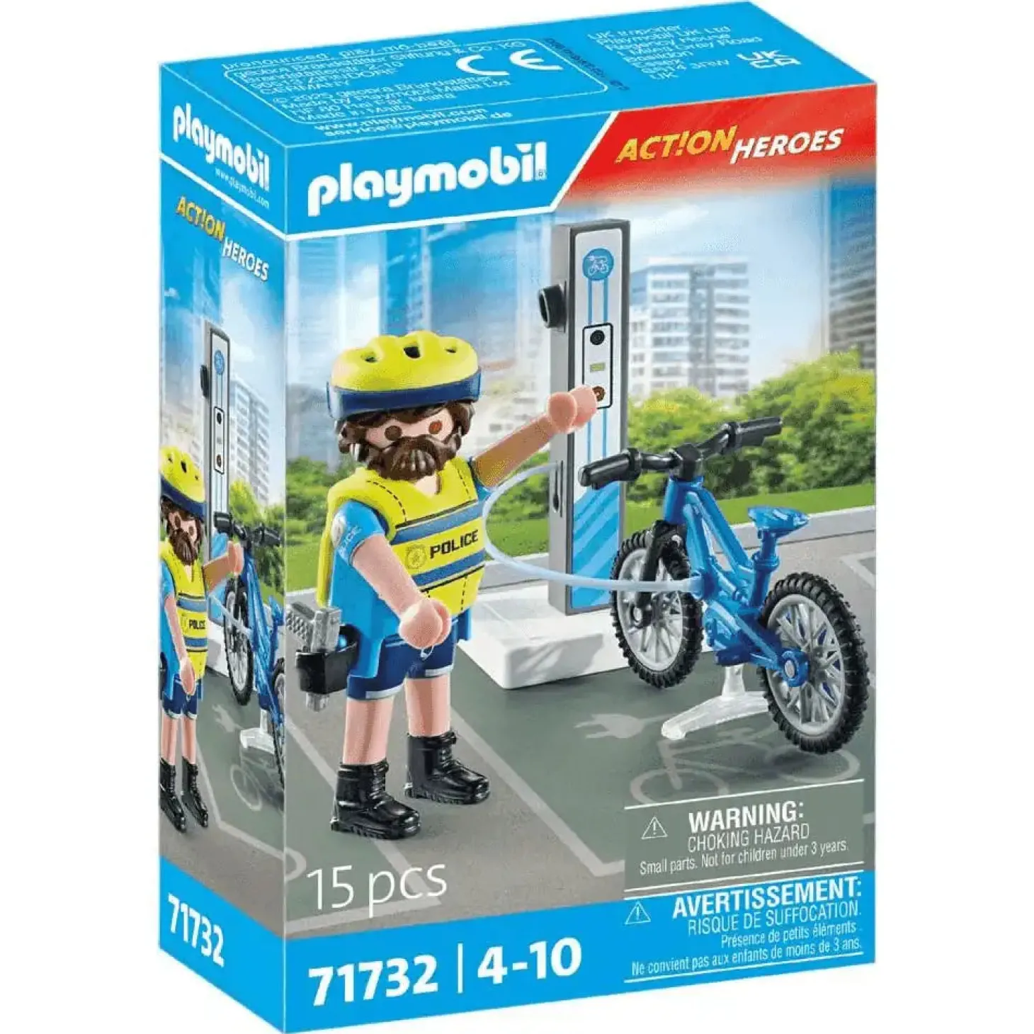 Playmobil Action Heroes Patrulla en bicicleta