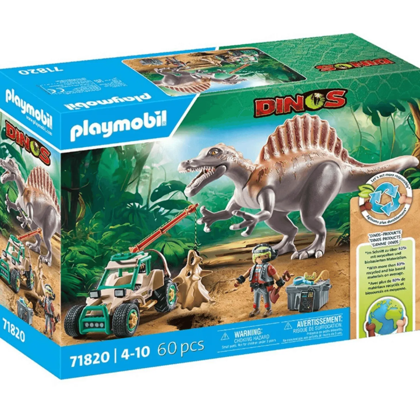 Playmobil Ataque Del Spinosaurio