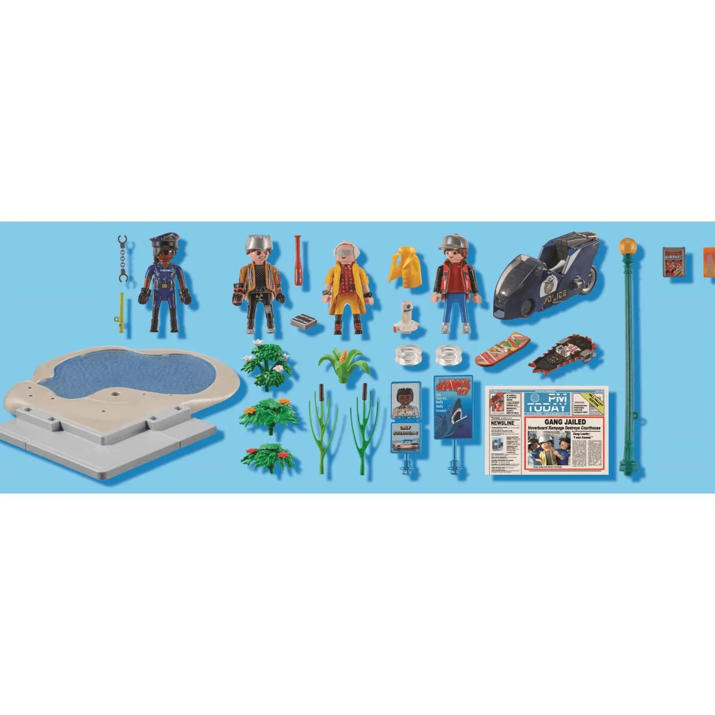 Playmobil Back To The Future Parte II Persecución en monopatín 70634