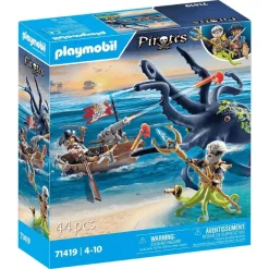 Playmobil Batalla con pulpo gigante