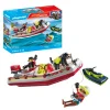 Playmobil Bote de Bomberos con Moto Acuática