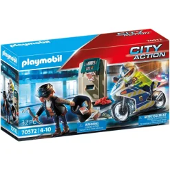 Playmobil City Action Moto de policía: persecución del ladrón 70572