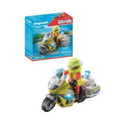 Playmobil City Life Moto de Emergencias con luz intermiente 71205