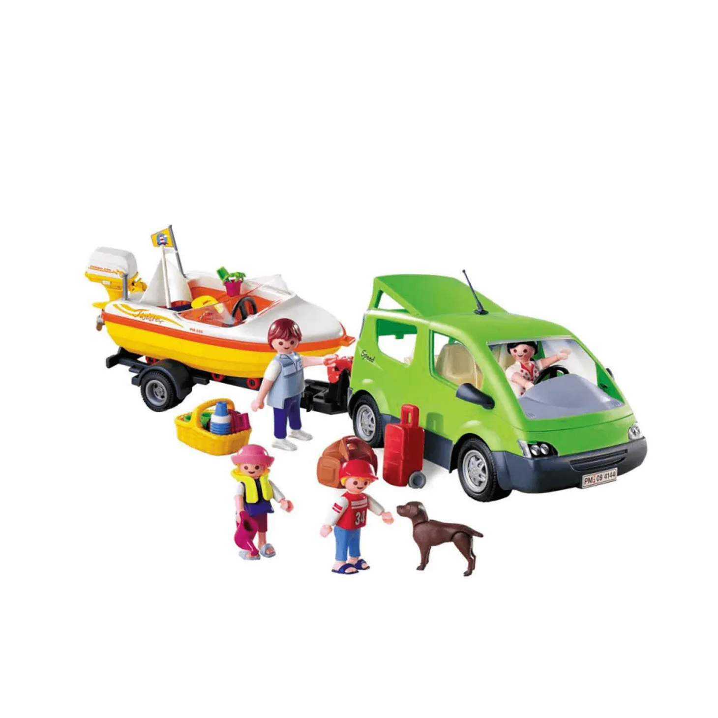 Playmobil Coche familiar con lancha