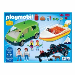 Playmobil Coche familiar con lancha