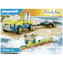 Playmobil Family Fun Beach Coche de Playa con Canoa 70436