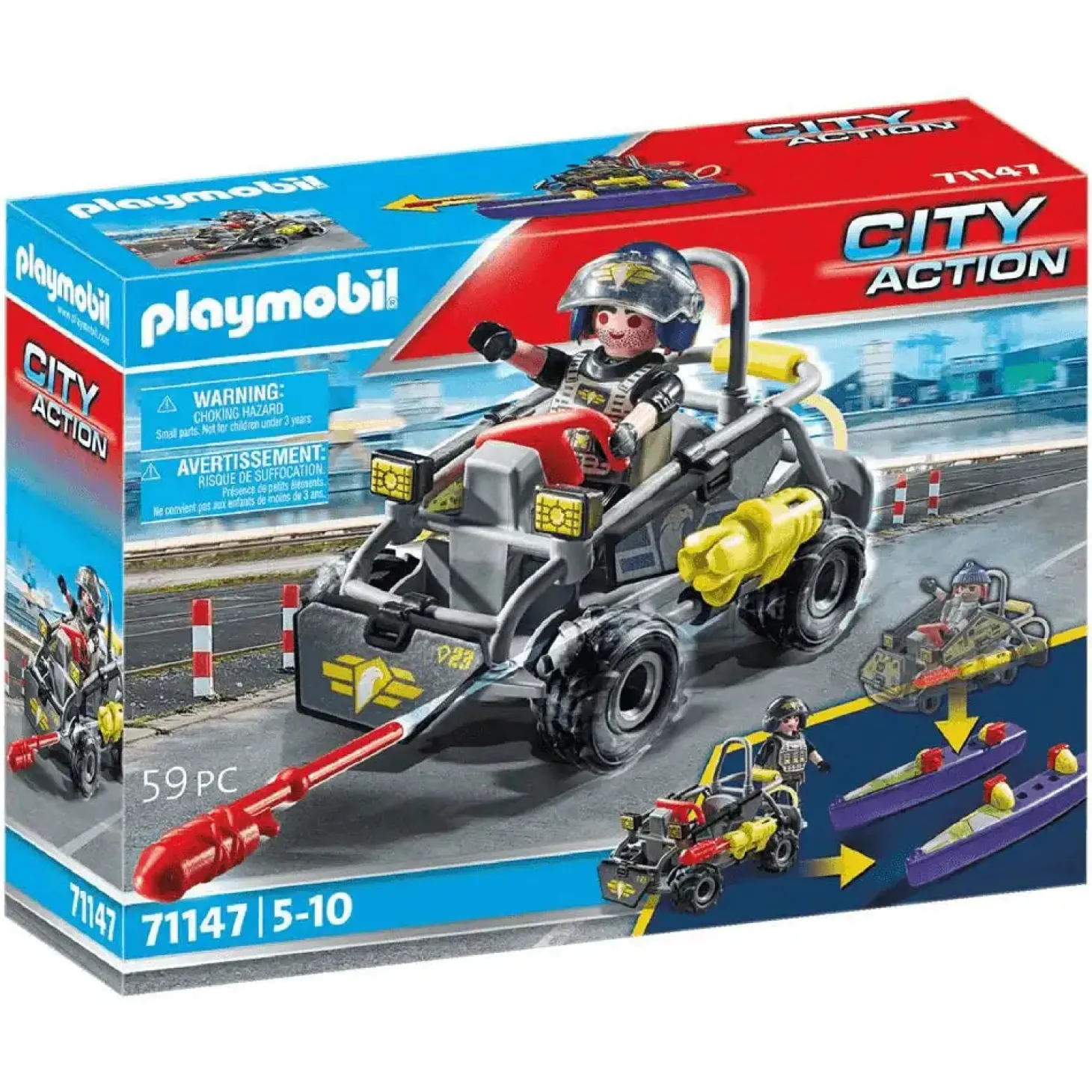 Playmobil Fuerzas Especiales - quad multiterreno