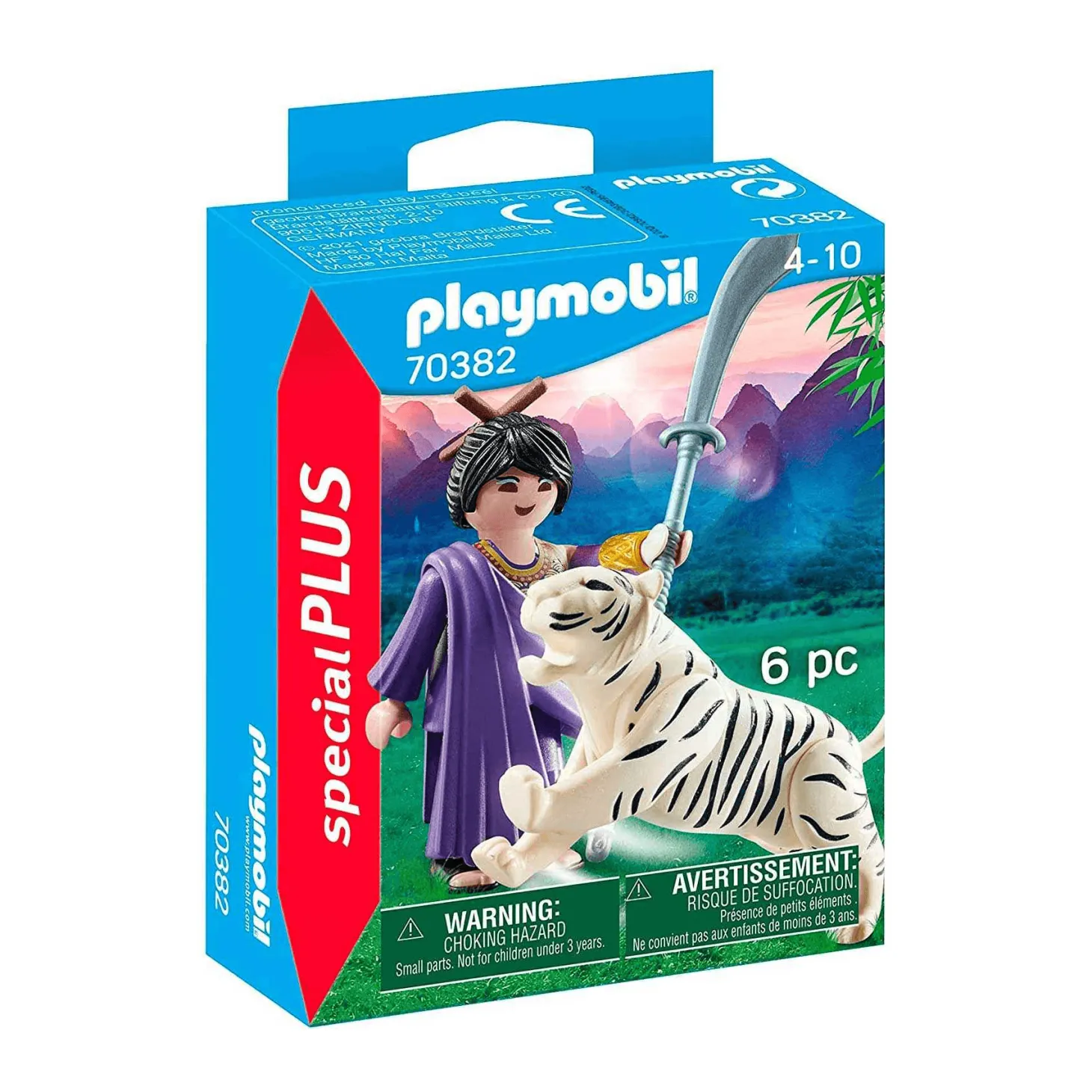 Playmobil Guerrera Ninja con Tigre 70382