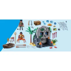 Playmobil Isla Calavera con Tesoro y Cañones
