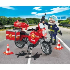 Playmobil Moto de Bomberos