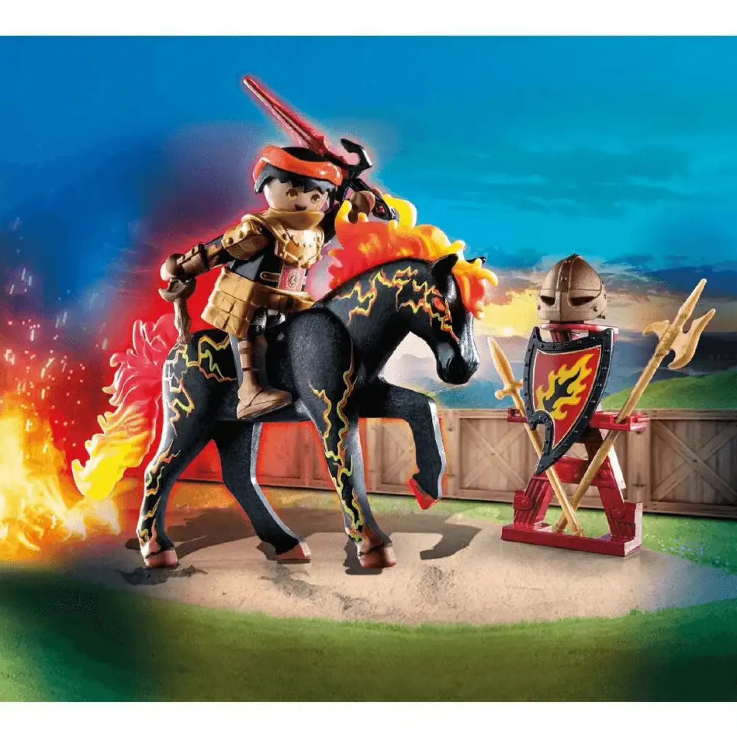 Playmobil Novelmore Bandidos de Burnham - caballero de fuego