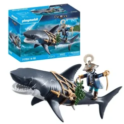 Playmobil Pirates Tiburón gigante con pirata