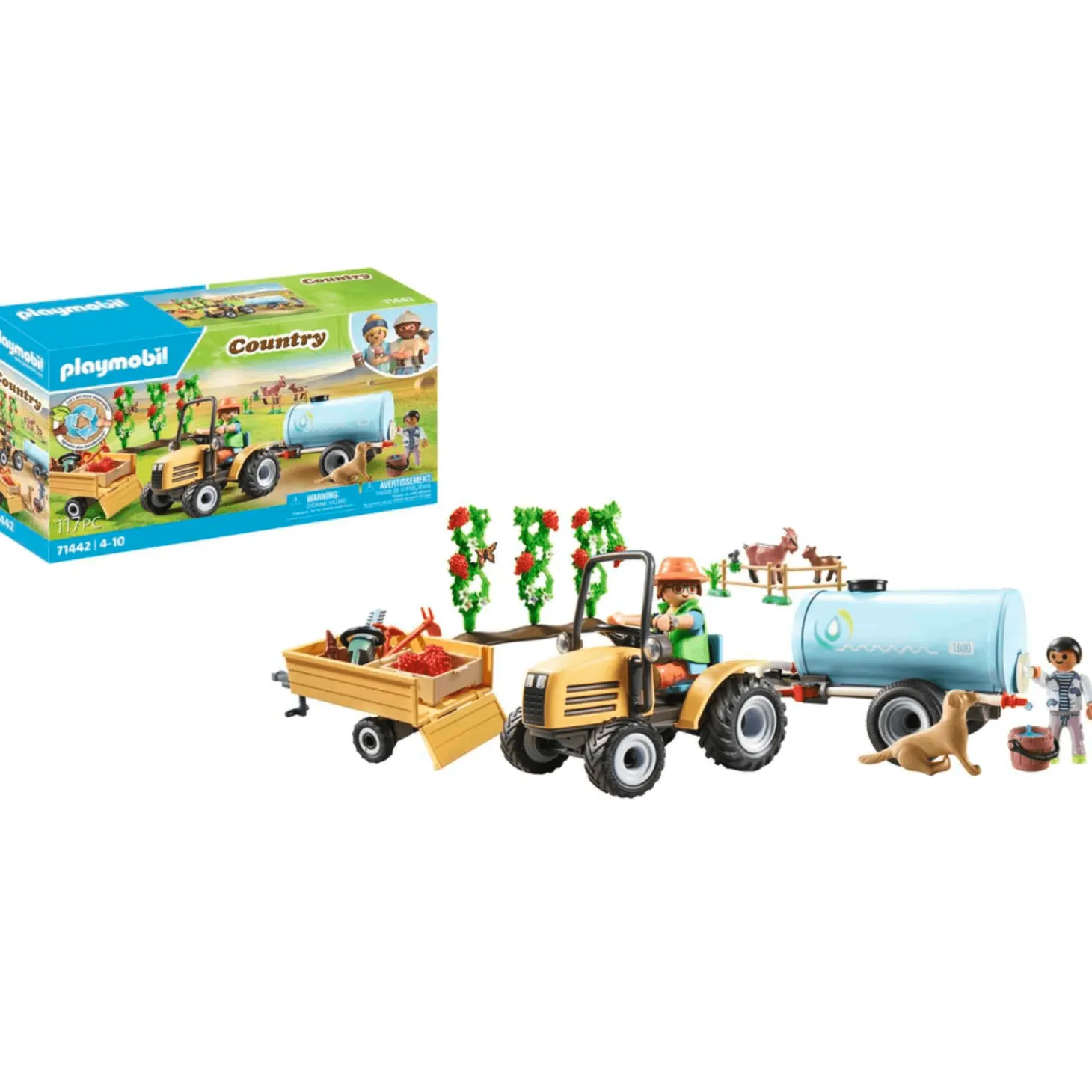 Playmobil Tractor con Tráiler y Cisterna