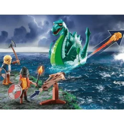 Playmobil Vikingos con monstruo marino