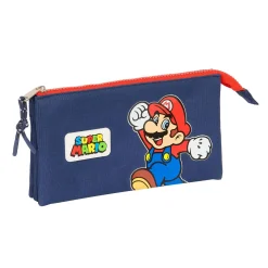 Portatodo Triple Super Mario World Complemento Escolar