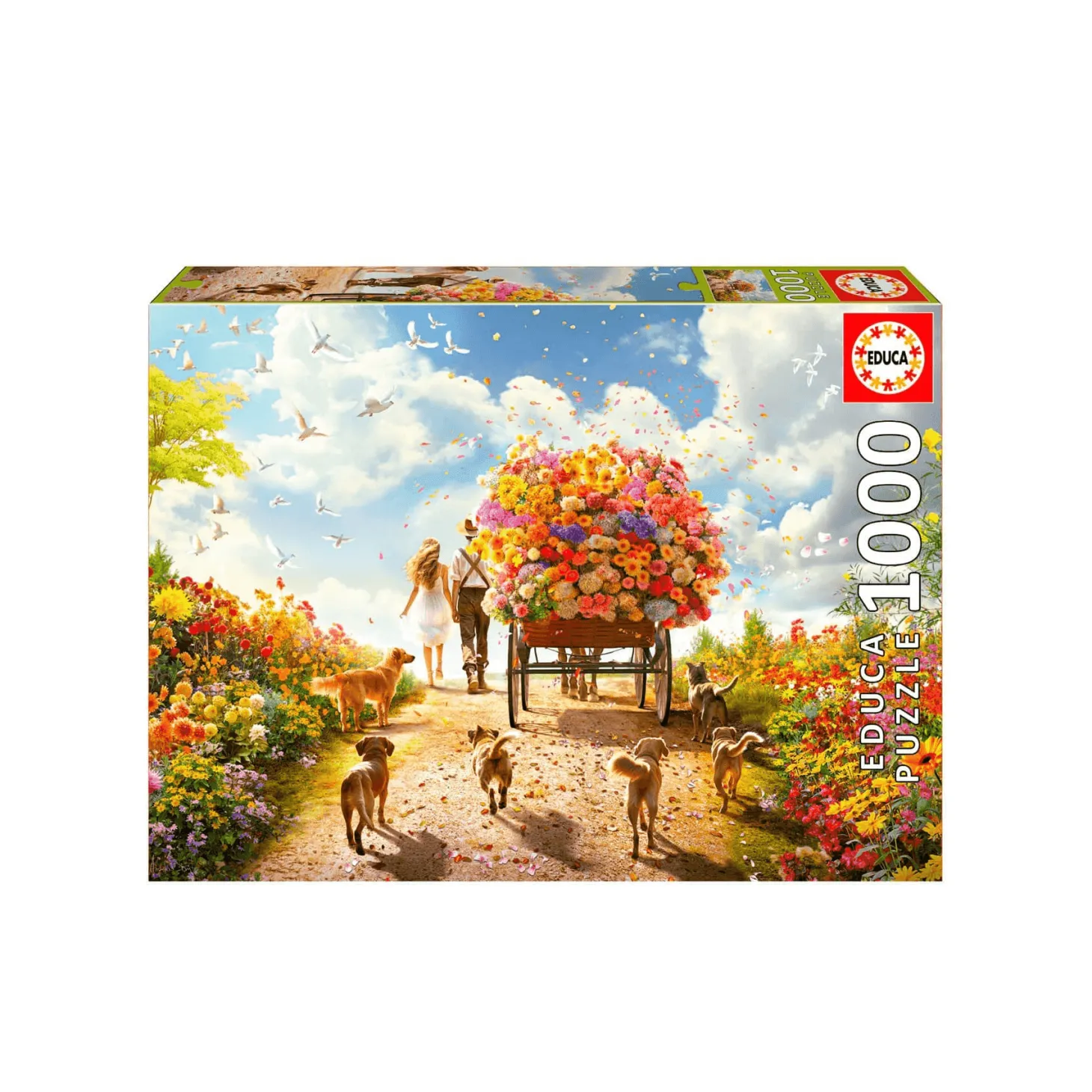 Puzzle 1000 Carro De Flores