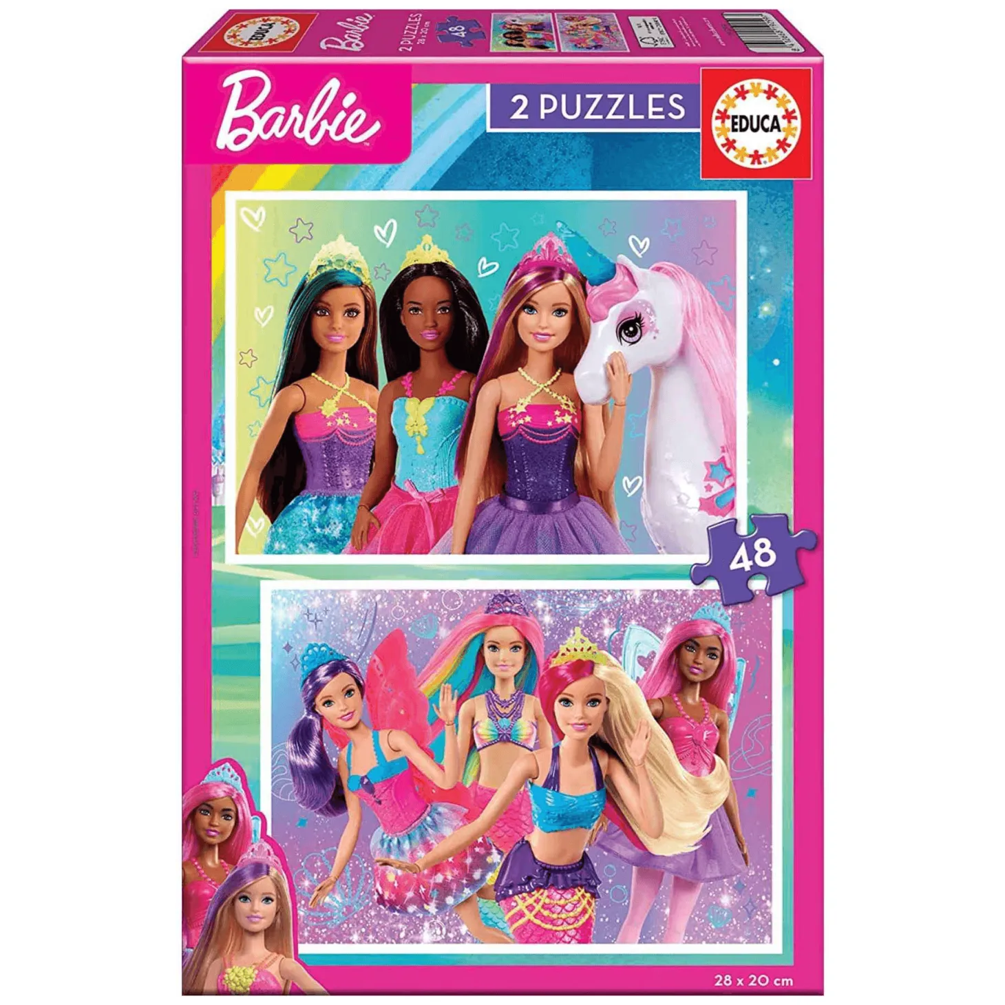 Puzzle Barbie 2 x 48 Piezas