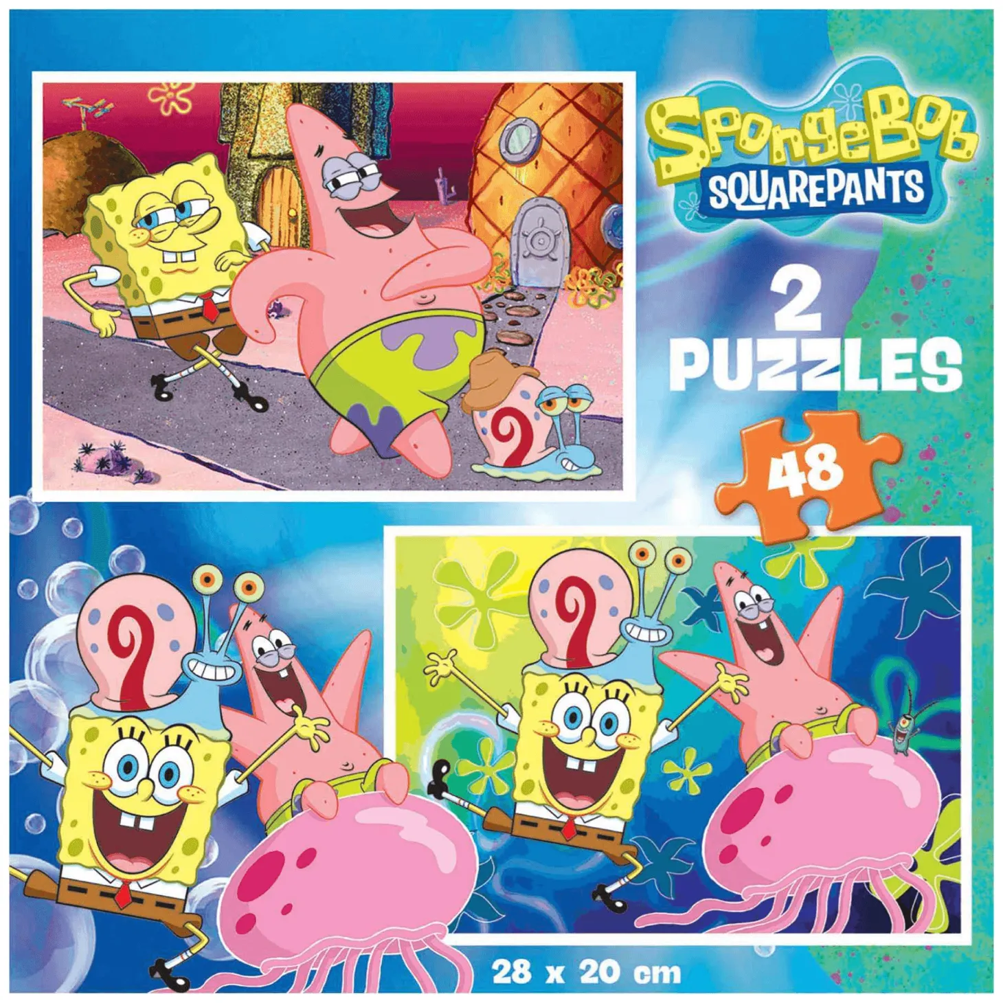 Puzzle Bob Esponja 2x48 Piezas