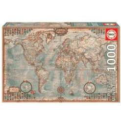 Puzzle El Mundo Mapa Político Miniatura 1000 Piezas