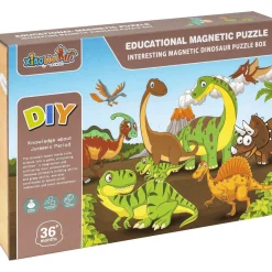 Puzzle Magnético Educativo Granja o Dinosaurios