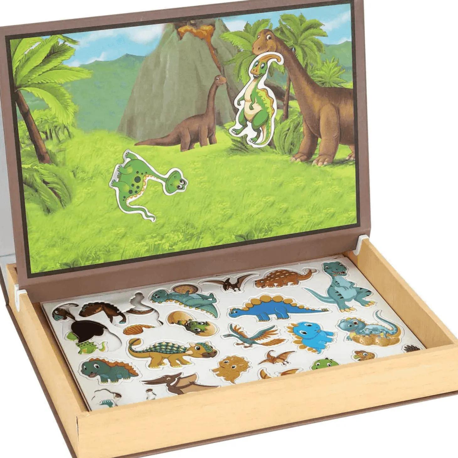 Puzzle Magnético Educativo Granja o Dinosaurios