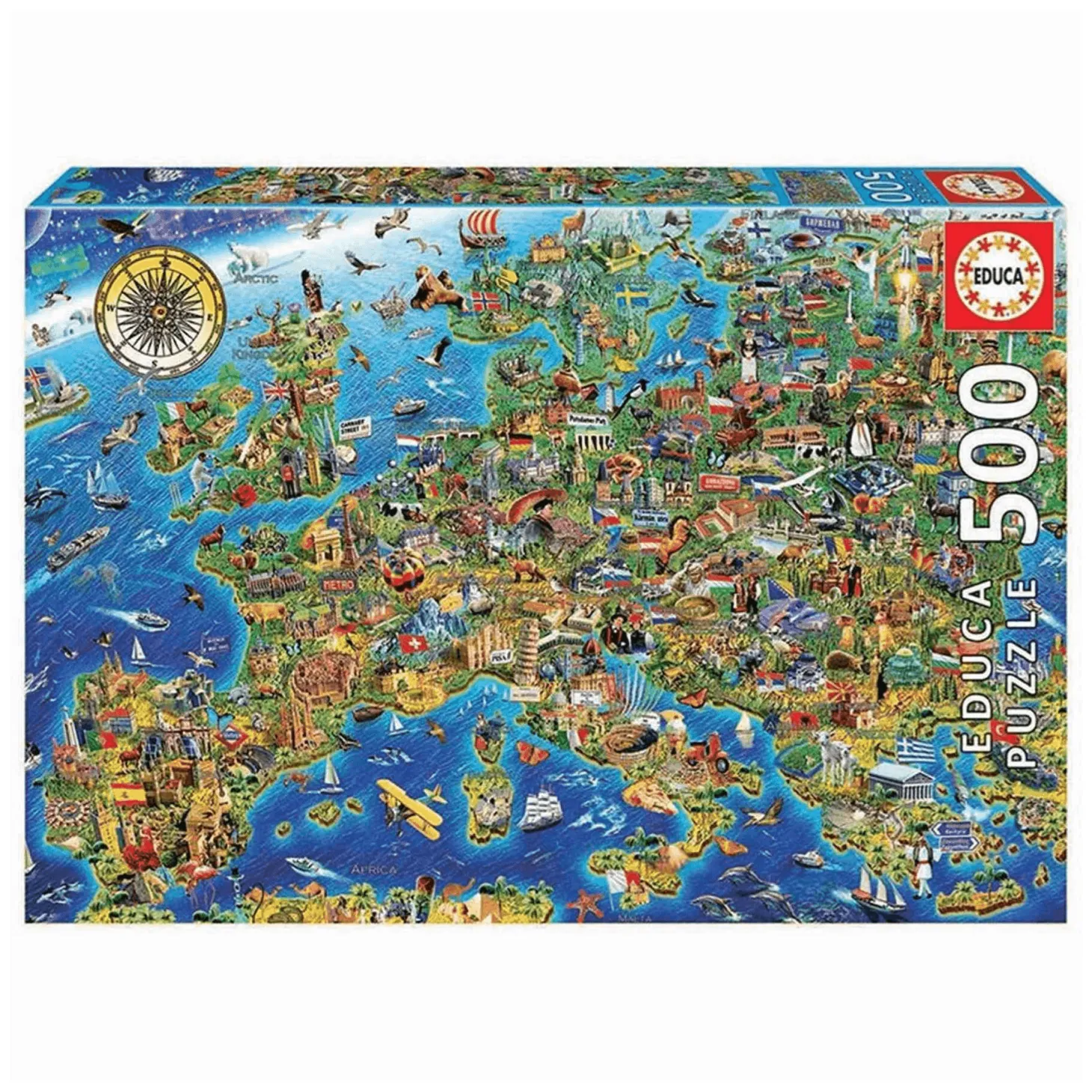 Puzzle Mapa De Europa 500 Piezas