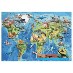 Puzzle Mapamundi Dinosaurios 150 Piezas