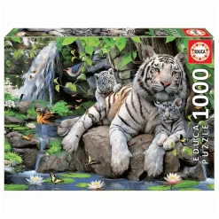 Puzzle Tigres Blancos De Bengala 1000 Piezas