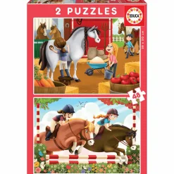 Puzzles Cuidando Caballos 48 piezas