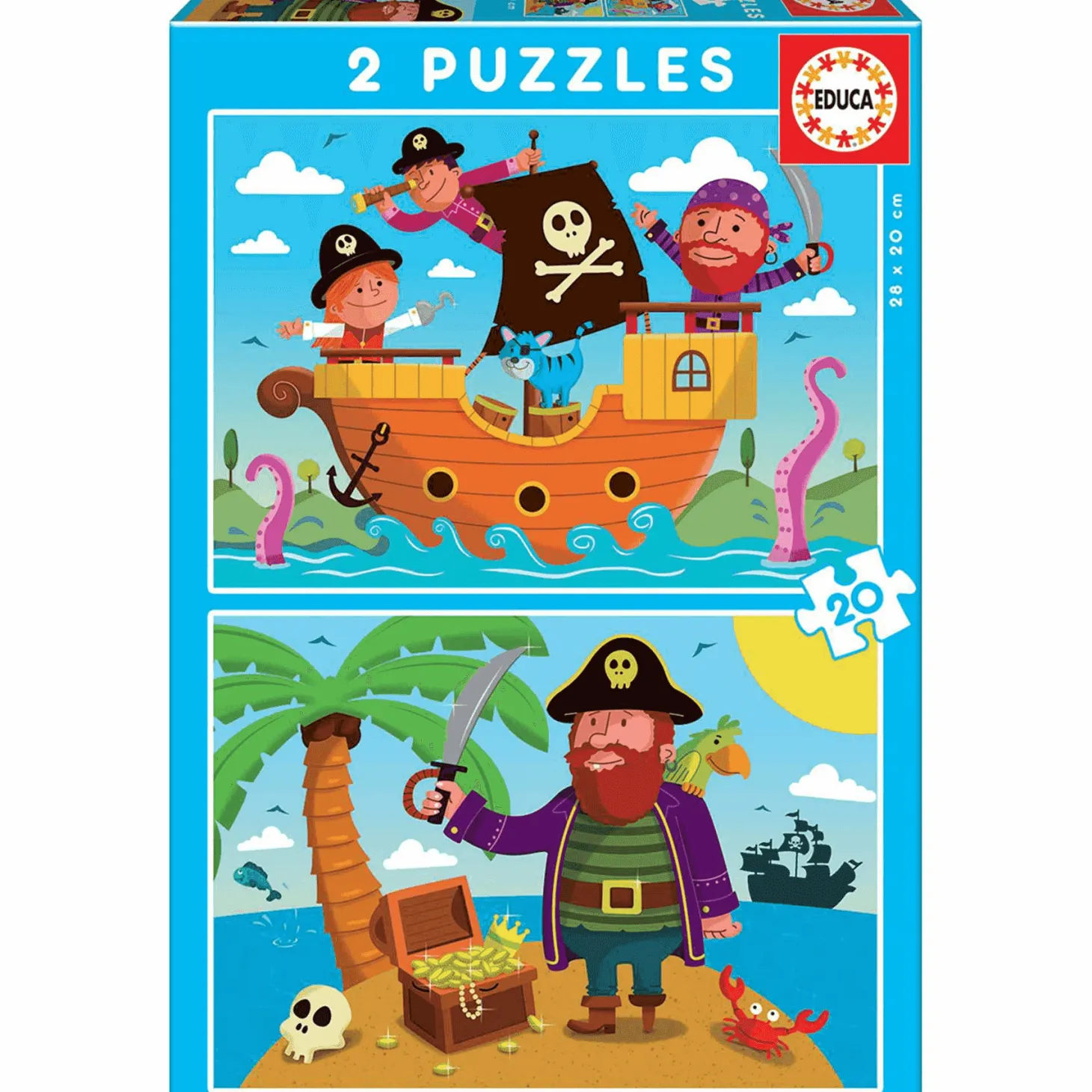 Puzzles Piratas 20 piezas