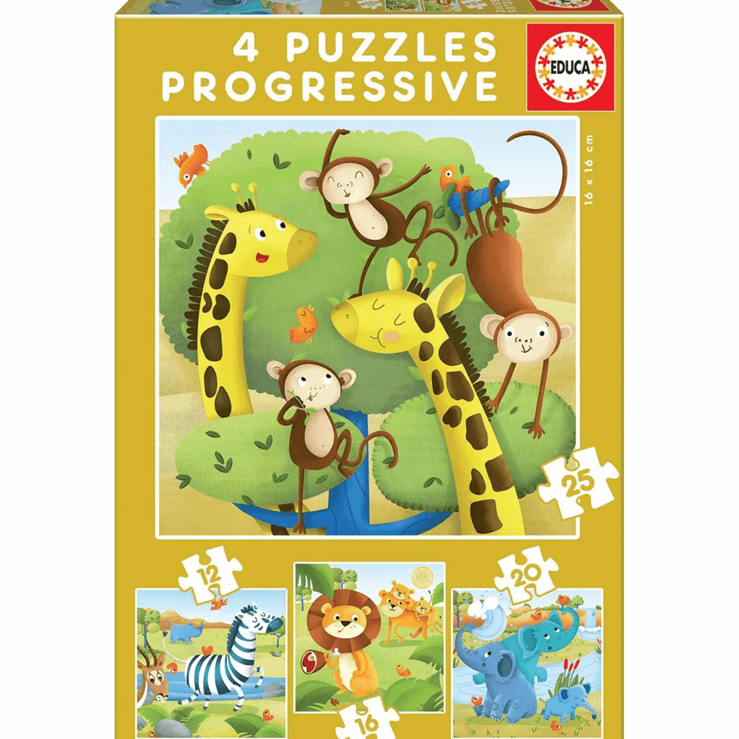Puzzles Progresivos Animales Salvajes