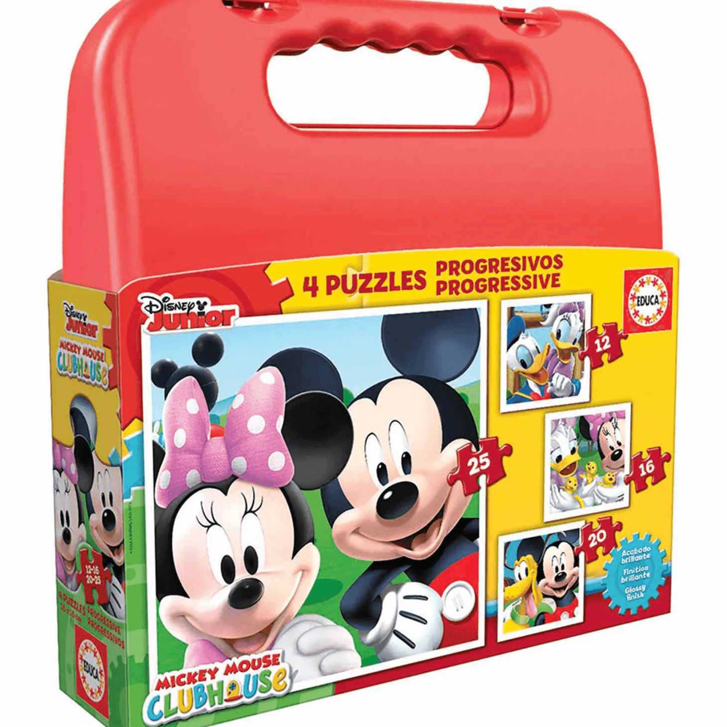 Puzzles Progresivos Maleta Mickey Mouse