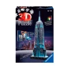 Ravensburger 3D Puzzle Empire State Building Night Edition con Luces, 216 Piezas, 8+ Años