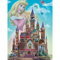 Ravensburger Puzzle Aurora Disney Castles, Colección Disney Collector´s Edition, 1000 Piezas, Puzzle